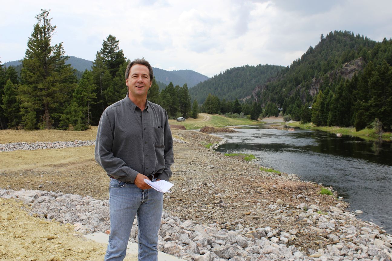 Governor at Silver Bow Creek